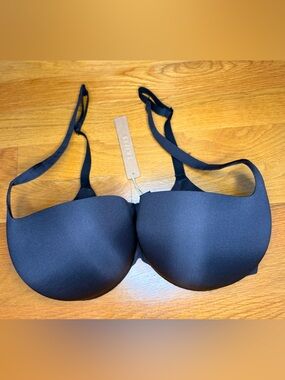 SKIMS Ultimate Push Up Balconette Bra 34DDD Onyx Black NWT Seamless